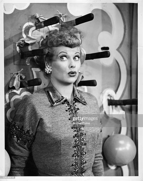 Lucille Ball Has Knives Thrown At Her In The Television Series I