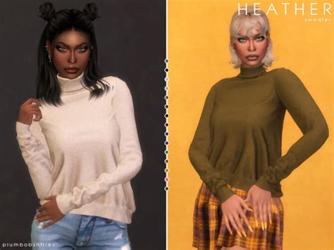 Heather Sweater By Plumbobs N Fries At Tsr Sims 4 Updates