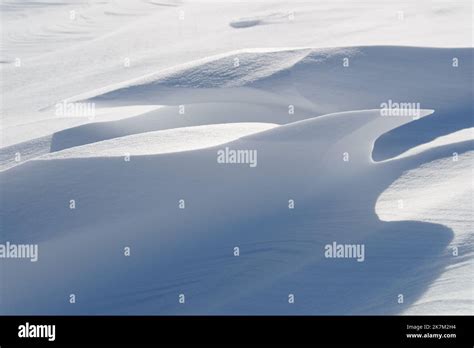Snow Drifts In The Sunlight Stock Photo Alamy