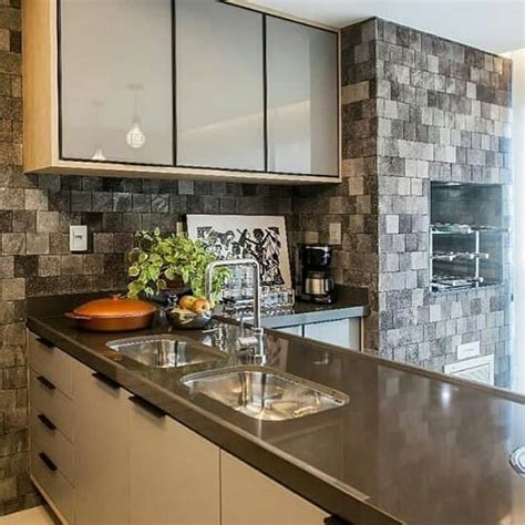 gambar desain dapur memanjang minimalis  rumah sempit desainer