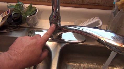 The first step in fixing them is simply to drain the faucet. How to fix a leaking kitchen faucet - YouTube
