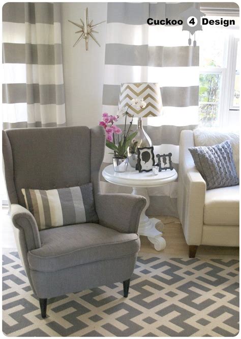 But we put higher demands on our furniture today. IKEA Gray Curtains | Ikea Strandmon chair, grey ...
