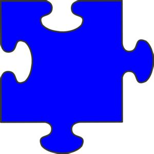 1500 x 1500 jpeg 257 кб. Blue Border Puzzle Piece Clip Art at Clker.com - vector ...