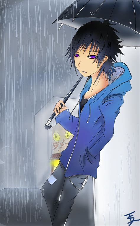 Boy In Rain By Teckito