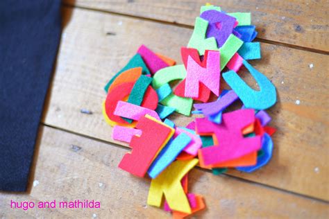 Picture Of Diy Felt Letters