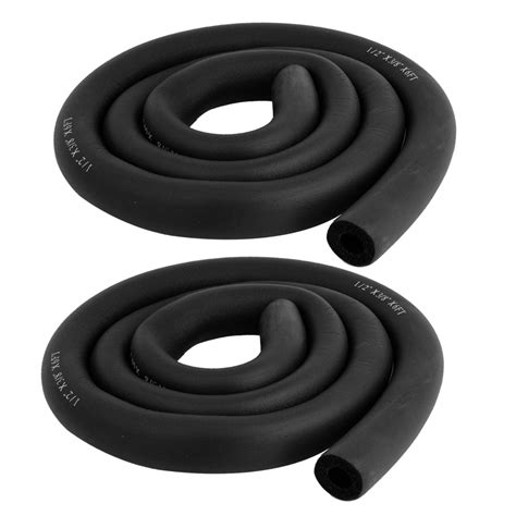 Unique Bargains 2 Pcs Black 180cm Long Air Conditioner Piping Thermal