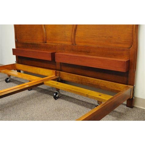 Do you suppose cal king cherry wood bed frame looks great? Vintage John Widdicomb Cherry Wood King Size Bed Frame ...