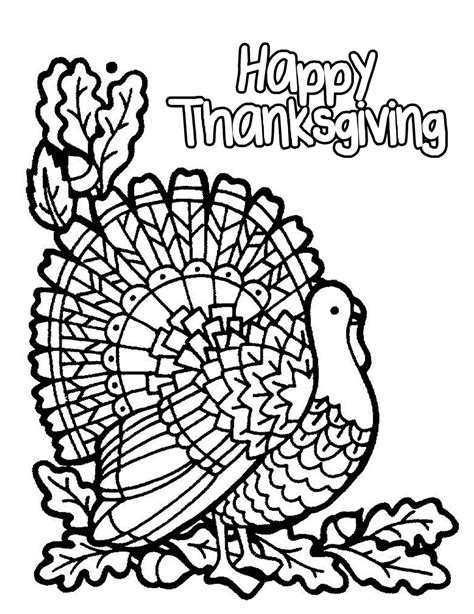 The hat should be given golden, and red touch too. Thanksgiving free to color for children - Thanksgiving ...