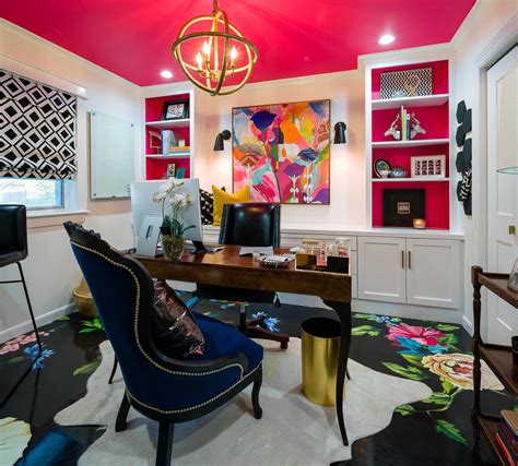 Home office is interior designer's bold portfolio sample in itself