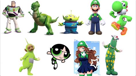 Which Of These Green Characters I Like Are Better Youtube