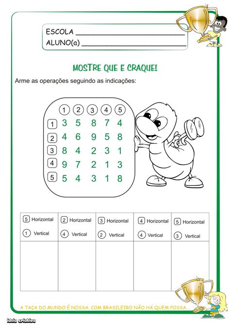 Atividade De Raciocínio Lógico 4 Ano