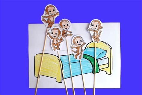 Use these coloring sheets to practice counting with the five little monkeys. 5 Little Monkeys Printable Game - 10 Minutes of Quality Time