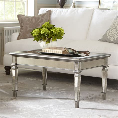Most inspirational rustic wood coffee table ideas. Birch Lane Leighton Mirrored Coffee Table & Reviews | Wayfair