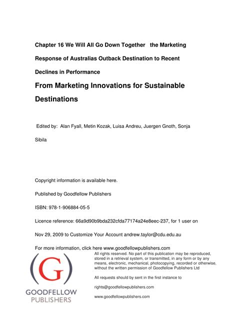 In addition, a summary of recommendations is contained in annex iii. In The Outback Zusammenfassung : Tom Spink Internal Account Manager Thermo Fisher Scientific ...