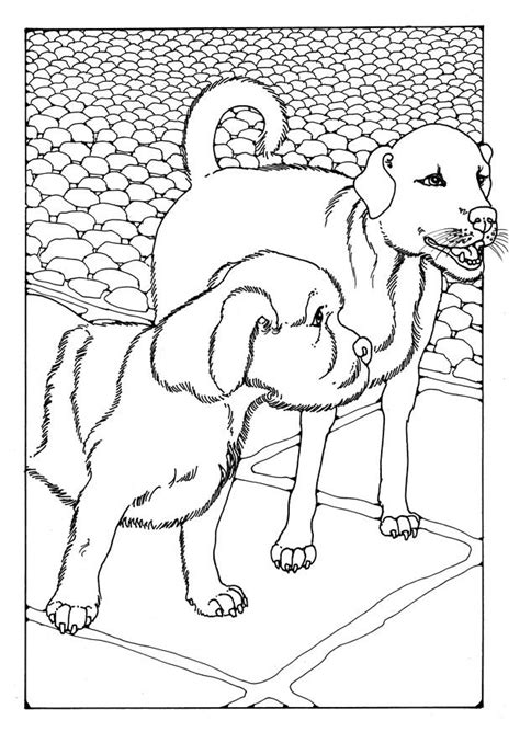 You can learn more about this in our help section. Coloring Page two dogs - free printable coloring pages ...