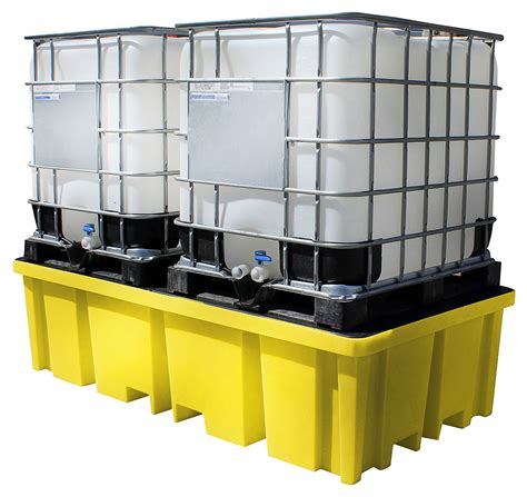 Northrock Safety 4 Way Double Ibc Spill Containment Pallet With Grate