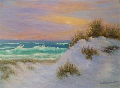 Vivid Sunrise Seascape Paintings Amber Palomares Fine Art