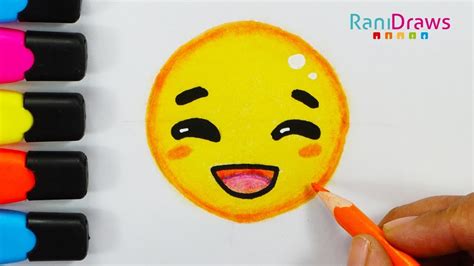 Como Dibujar Un Emoji Feliz How To Draw Happy Emoji Easy Youtube Images And Photos Finder