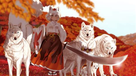 37 Anime Wolf Girl Wallpaper Wallpapersafari