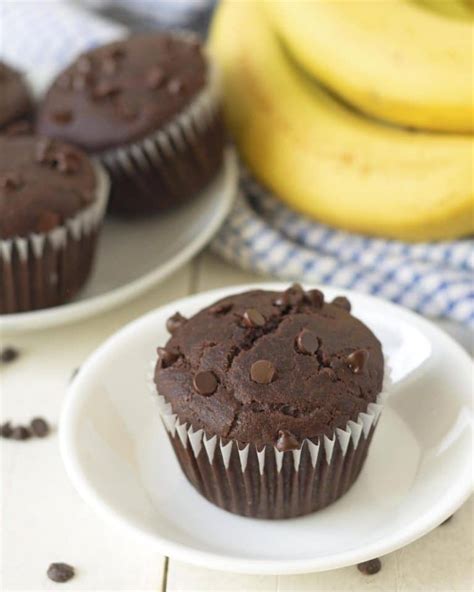 Easy Vegan Gluten Free Chocolate Banana Muffins Delightful Adventures