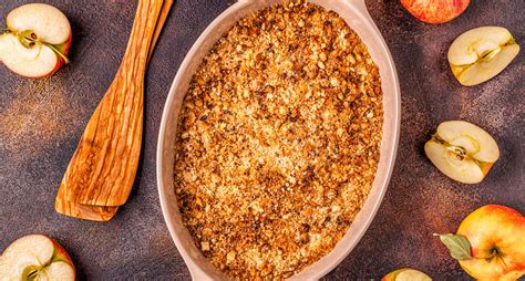Crumble aux pommes et flocons d avoine