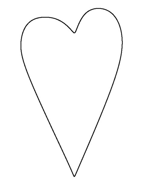 Printable Primitive Heart Template Heart Template Heart Patterns