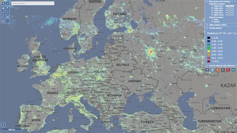 the 2016 global light pollution map