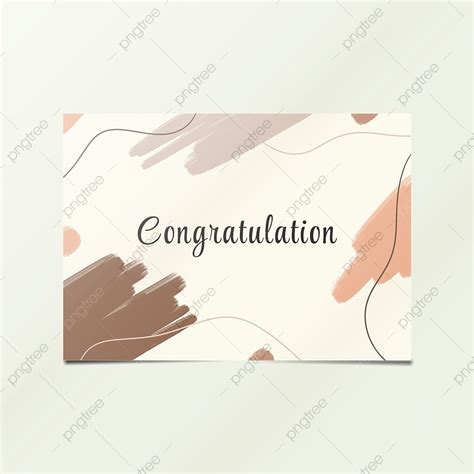 Abstract Congratulations Card Template Design Template Download On Pngtree