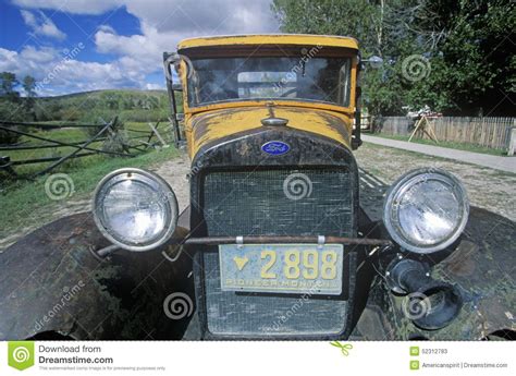 An Antique Ford Truck in Bannack, Montana Editorial Stock Photo - Image