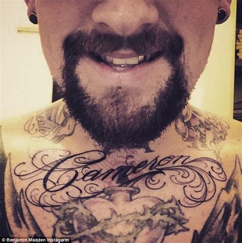 Benji Madden Has Wife Cameron Diazs Name Tattooed On His Chest Daily