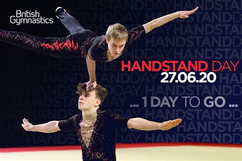Only 1️⃣ Day To Go Until International Handstand Day Who Is Excited