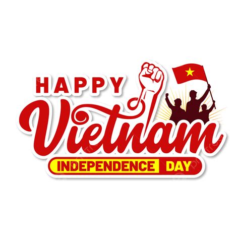 Vietnam Independence Day Vector Png Images Greeting Text Of Happy
