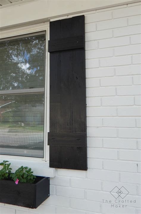 Simple Diy Shutters The Crafted Maker