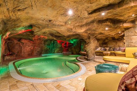 Swimming Pool Grotto In The Caves Under A Modern Irish Castle