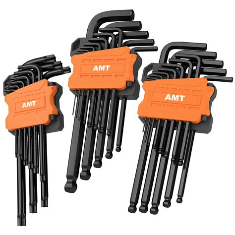 American Mutt Tools Hex Tools L Key Allen Wrench Set Includes Metric
