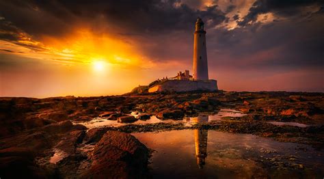 Lighthouse During Sunset · Free Stock Photo