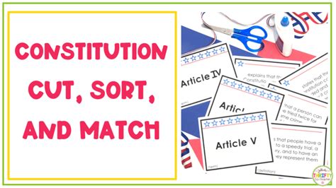 Constitution Activities For Kids In Upper Elementary Your Thrifty Co