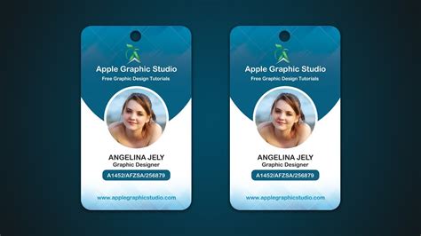 You can always make a difference by adding in a bit of creativity that can give a whole new different take on how id cards are usually designed. Company ID Card Design Tutorial - Photoshop CC 2017 - YouTube