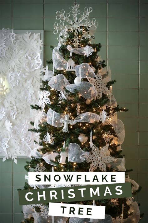 Snowflake Christmas Tree Mad In Crafts