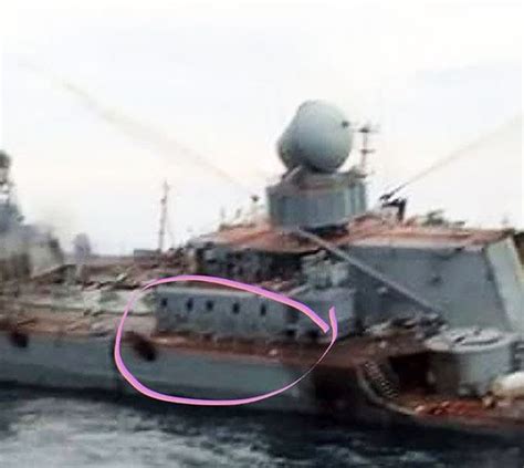 Picture Of The Russian Ship Moskva Destroyed By Ukrainian Missiles