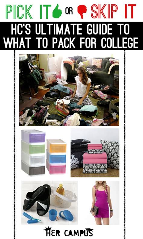 Pick It Or Skip It Her Campuss Ultimate Guide To What To Pack For