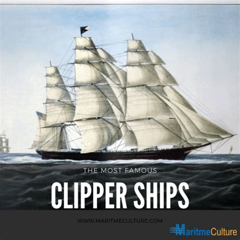 Top 17 Most Famous Clipper Ships Of All The Time Maritmeculture