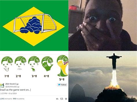 Vaya partido que nos tocó ver, nadie se esperaba semejante goliza contra el pentacampeón brasil. Brazil vs Germany World Cup 2014: Memes and Twitter ...