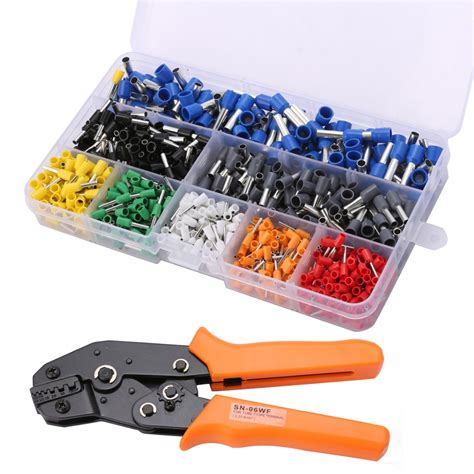800pcs Wire Stripper Crimper Terminals With 1pc Electrical Ratchet