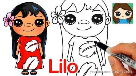 How To Draw Lilo Easy Disney Lilo And Stitch