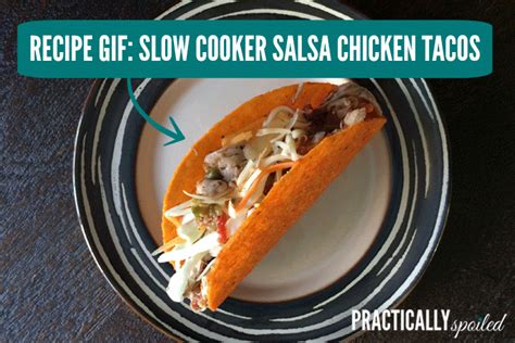Slow Cooker Salsa Chicken Tacos  On Imgur