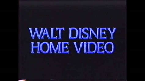 Walt Disney Home Video Logo Blue Text Variant Youtube