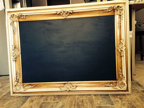 Chalkboard With Vintage Frame Etsy Vintage Frames Chalkboard Frame