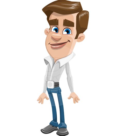 Cartoon Business Man Animation Character Business Man Png Download