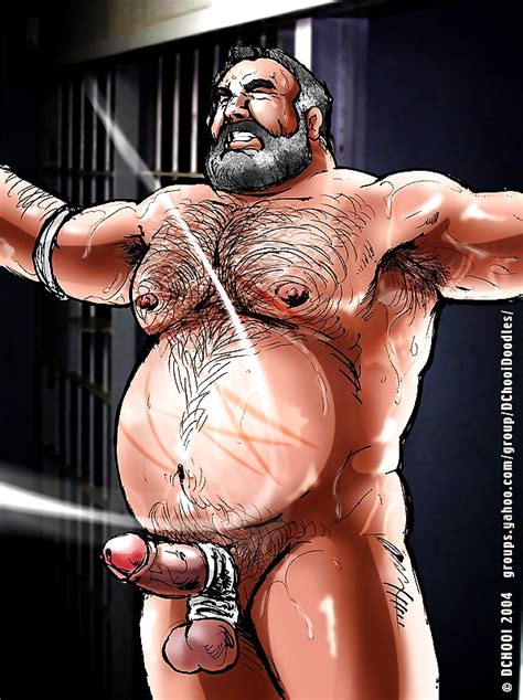 Rule 34 1male Ball Stretcher Balls Ballsack Beard Beefy Body Hair Clenched Teeth Cock Ring